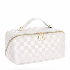 Luxury Travel Makeup & Toiletry Organizer | Designer Dupe Cosmetics Bag